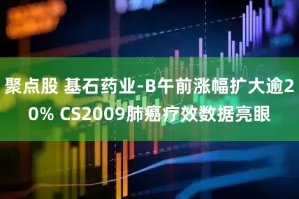 聚点股 基石药业-B午前涨幅扩大逾20% CS2009肺癌疗效数据亮眼